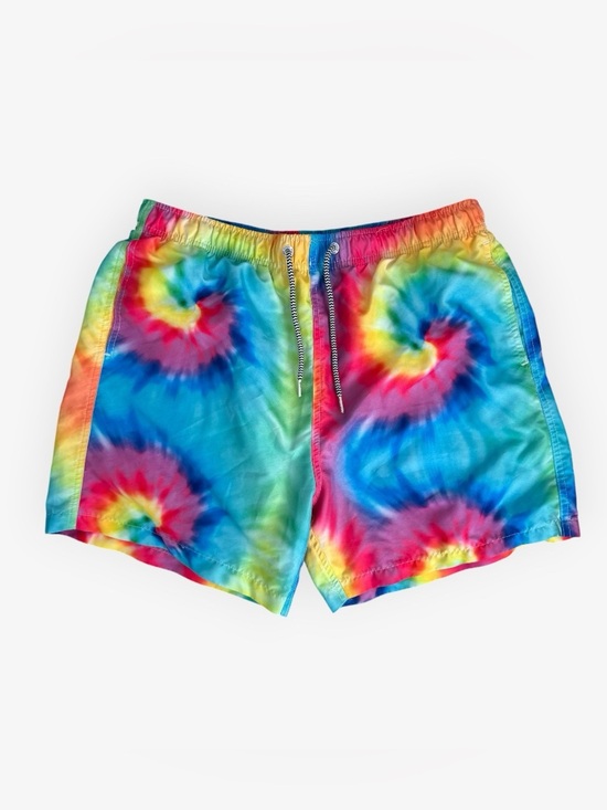 Boardies Other - Boardies Rainbow Tie Dye Brief Lined Swim Trunks Water Shorts Men's Large